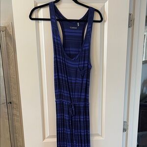 Caslon Women’s Purple and Black M Striped maxi dress